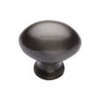 This is an image of a Heritage Brass - Cabinet Knob Victorian Oval Design 32mm Matt Bronze Finish, c114-32-mb that is available to order from T.H Wiggans Ironmongery in Kendal.