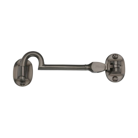 This is an image of a Heritage Brass - Cabin Hook 4" Matt Bronze Finish, c1530-4-mb that is available to order from T.H Wiggans Ironmongery in Kendal.