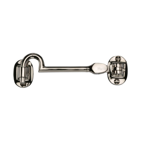 This is an image of a Heritage Brass - Cabin Hook 4" Polished Nickel Finish, c1530-4-pnf that is available to order from T.H Wiggans Ironmongery in Kendal.
