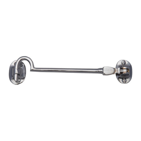 This is an image of a Heritage Brass - Cabin Hook 6" Polished Chrome Finish, c1530-6-pc that is available to order from T.H Wiggans Ironmongery in Kendal.