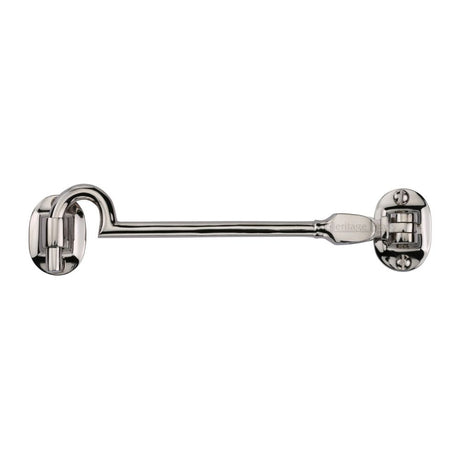 This is an image of a Heritage Brass - Cabin Hook 6" Polished Nickel Finish, c1530-6-pnf that is available to order from T.H Wiggans Ironmongery in Kendal.