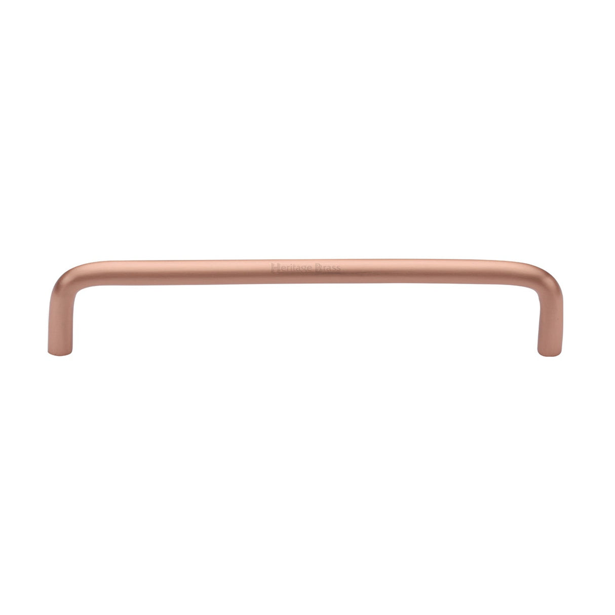 This is an image of a Heritage Brass - Cabinet Pull Wire Design 152mm CTC Satin Rose Gold Finish, c2155-152-srg that is available to order from T.H Wiggans Ironmongery in Kendal.