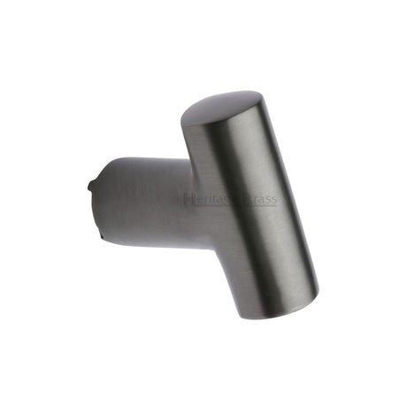 This is an image of a Heritage Brass - Cabinet Knob T Shaped 35mm Matt Bronze Finish, c2234-mb that is available to order from T.H Wiggans Ironmongery in Kendal.