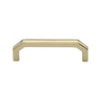 This is an image of a Heritage Brass - Cabinet Pull Hex Angular Design 101mm CTC Polished Brass Finish, c3465-101-pb that is available to order from T.H Wiggans Ironmongery in Kendal.