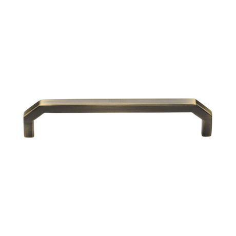This is an image of a Heritage Brass - Cabinet Pull Hex Angular Design 152mm CTC Antique Finish, c3465-152-at that is available to order from T.H Wiggans Ironmongery in Kendal.