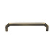 This is an image of a Heritage Brass - Cabinet Pull Hex Angular Design 152mm CTC Antique Finish, c3465-152-at that is available to order from T.H Wiggans Ironmongery in Kendal.