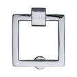 This is an image of a Heritage Brass - Square Drop Pull Polished Chrome Finish, c6311-pc that is available to order from T.H Wiggans Ironmongery in Kendal.