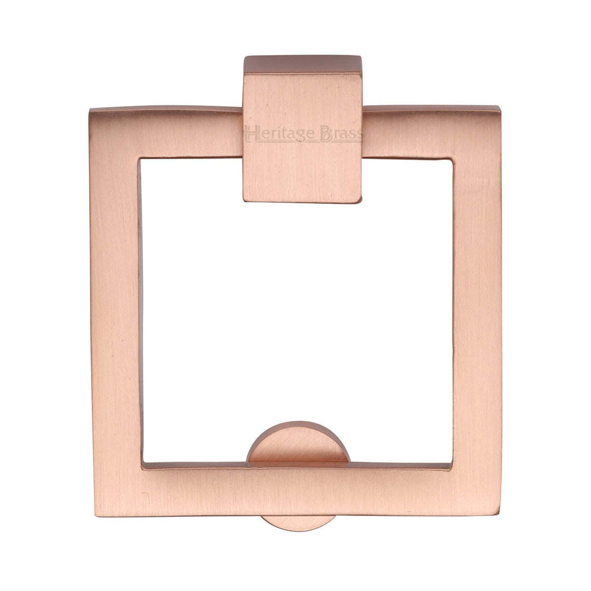 This is an image of a Heritage Brass - Square Drop Pull Satin Rose Gold finish, c6311-srg that is available to order from T.H Wiggans Ironmongery in Kendal.