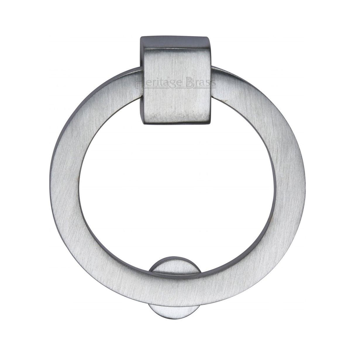 This is an image of a Heritage Brass - Round Drop Pull Satin Chrome finish, c6321-sc that is available to order from T.H Wiggans Ironmongery in Kendal.