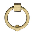 This is an image of a Heritage Brass - Round Drop Pull 63mm Polished Brass Finish, c6321-63-pb that is available to order from T.H Wiggans Ironmongery in Kendal.