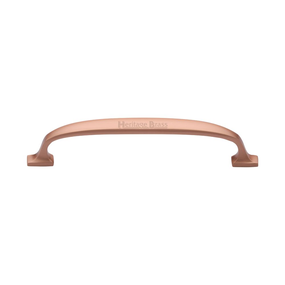 This is an image of a Heritage Brass - Cabinet Pull Durham Design 160mm CTC Satin Rose Gold Finish, c7213-160-srg that is available to order from T.H Wiggans Ironmongery in Kendal.
