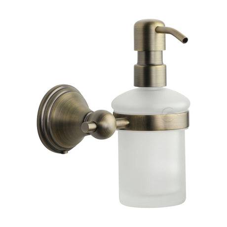 This is an image of a M.Marcus - Soap dispenser with high quality pump Matt Antique Finish, cam-soap-ma that is available to order from T.H Wiggans Ironmongery in Kendal.