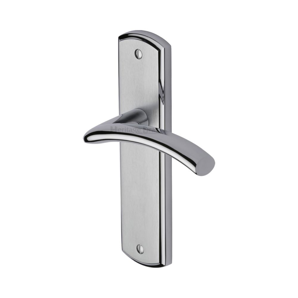 This is an image of a Heritage Brass - Door Handle Lever Latch Centaur Design Apollo Finish, cen1010-ap that is available to order from T.H Wiggans Ironmongery in Kendal.
