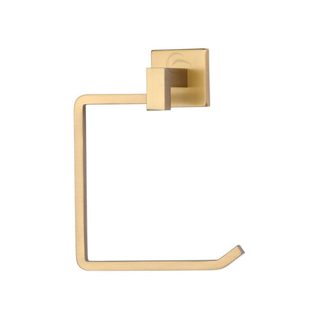 This is an image of a M.Marcus - Towel ring Satin Brass Finish, che-ring-sb that is available to order from T.H Wiggans Ironmongery in Kendal.