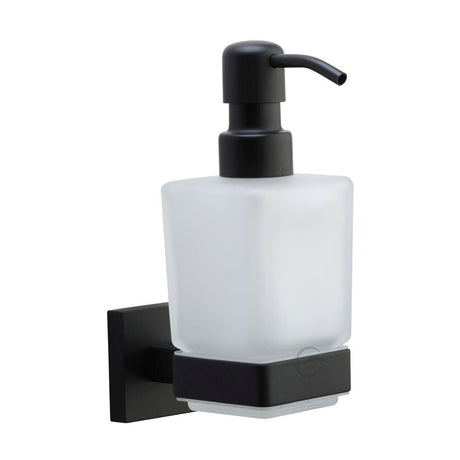 This is an image of a M.Marcus - Soap dispenser with high quality SS304 pump Matt Black Finish, che-soap-blk that is available to order from T.H Wiggans Ironmongery in Kendal.