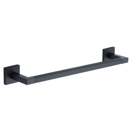 This is an image of a M.Marcus - Singel towel rail 45cm Matt Black Finish, che-towel-45-bl that is available to order from T.H Wiggans Ironmongery in Kendal.