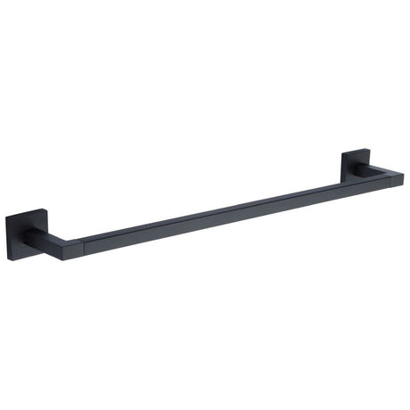 This is an image of a M.Marcus - Singel towel rail 60cm Matt Black Finish, che-towel-60-bl that is available to order from T.H Wiggans Ironmongery in Kendal.