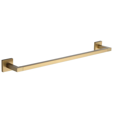 This is an image of a M.Marcus - Singel towel rail 60cm Satin Brass Finish, che-towel-60-sb that is available to order from T.H Wiggans Ironmongery in Kendal.