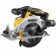 This is an image of  DEWALT DCS565N 18v Brushless 165mm Circular Saw BODY ONLY  available to order from T.H. Wiggans Ironmongery in Kendal.