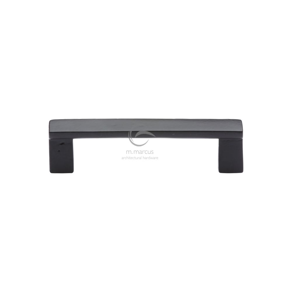 This is an image of a M.Marcus - Black Iron Rustic Cabinet Pull Anvil Design 96mm CTC, fb317-96 that is available to order from T.H Wiggans Ironmongery in Kendal.