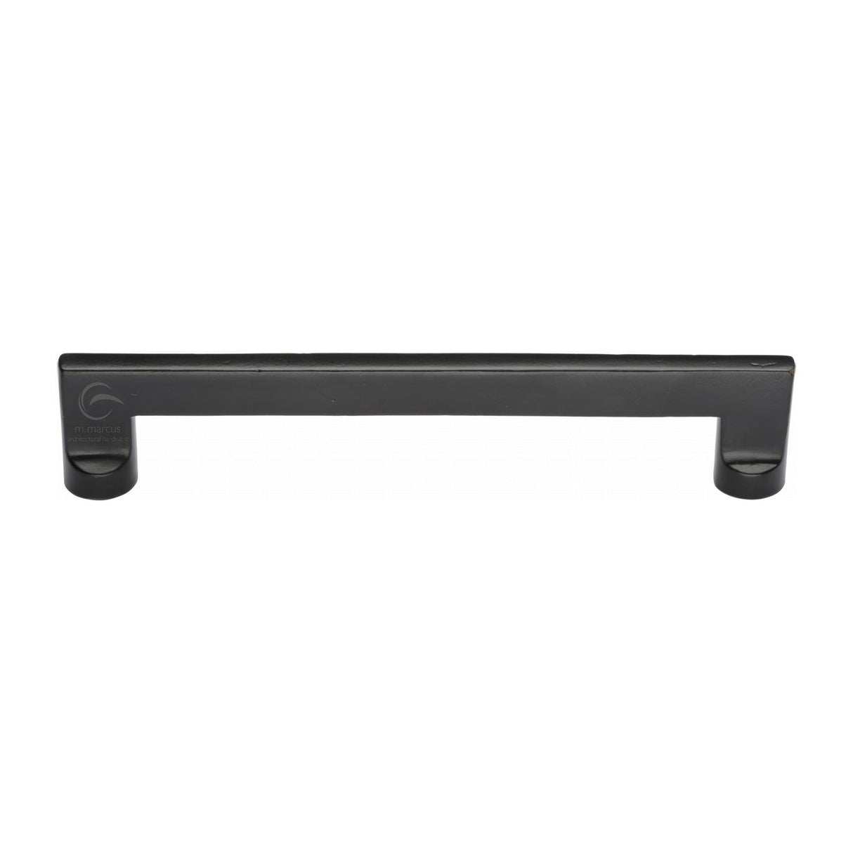 This is an image of a M.Marcus - The Cabinet Pull Apollo Design 203mm Black Iron, fb345-203 that is available to order from T.H Wiggans Ironmongery in Kendal.