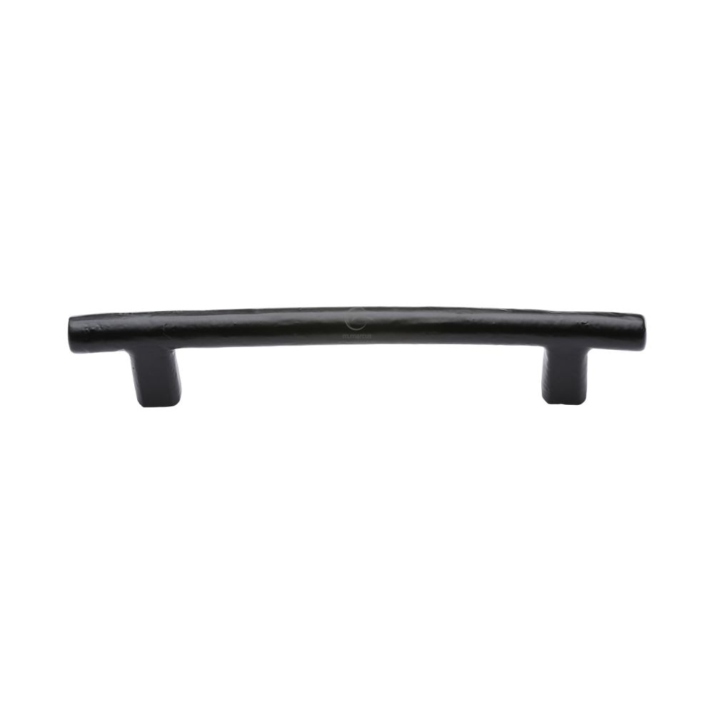 This is an image of a M.Marcus - Black Iron Rustic Cabinet Pull T Bar Design 160mm CTC, fb361-160 that is available to order from T.H Wiggans Ironmongery in Kendal.