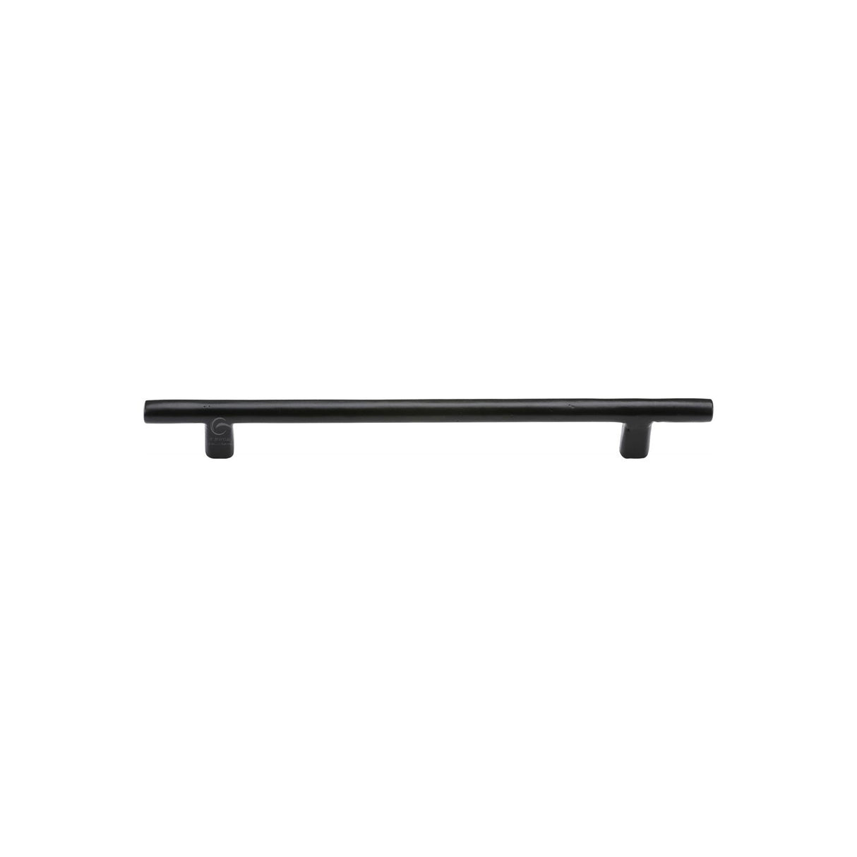 This is an image of a M.Marcus - The Cabinet Pull Round Bar Design 216mm Black Iron, fb361-216 that is available to order from T.H Wiggans Ironmongery in Kendal.