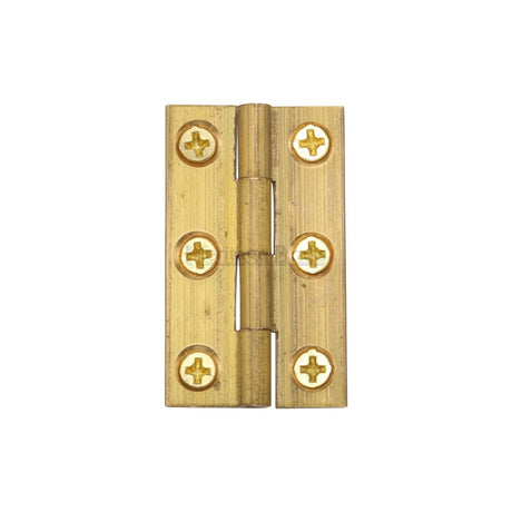 This is an image of a Heritage Brass - Cabinet Hinge Brass 1 1/2" Natural Brass Finish, hg99-110-nb that is available to order from T.H Wiggans Ironmongery in Kendal.