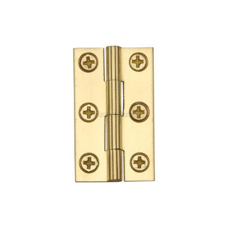 This is an image of a Heritage Brass - Cabinet Hinge Brass 1 1/2" Polished Brass Finish, hg99-110-pb that is available to order from T.H Wiggans Ironmongery in Kendal.
