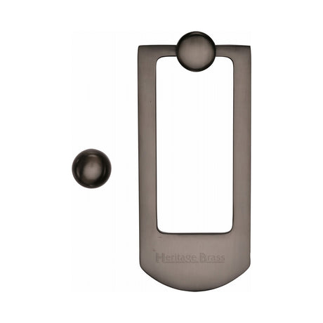 This is an image of a Heritage Brass - Door Knocker Matt Bronze finish, k1320-mb that is available to order from T.H Wiggans Ironmongery in Kendal.