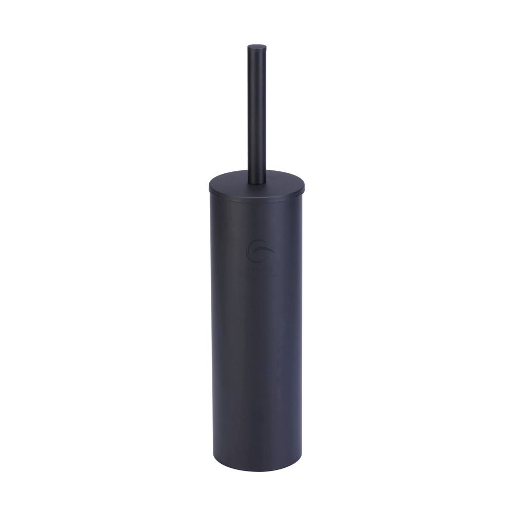 This is an image of a M.Marcus - Standing toilet brush holder Matt Black Finish, br-brush-blk that is available to order from T.H Wiggans Ironmongery in Kendal.