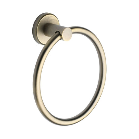 This is an image of a M.Marcus - Towel ring Matt Antique Finish, oxf-ring-ma that is available to order from T.H Wiggans Ironmongery in Kendal.