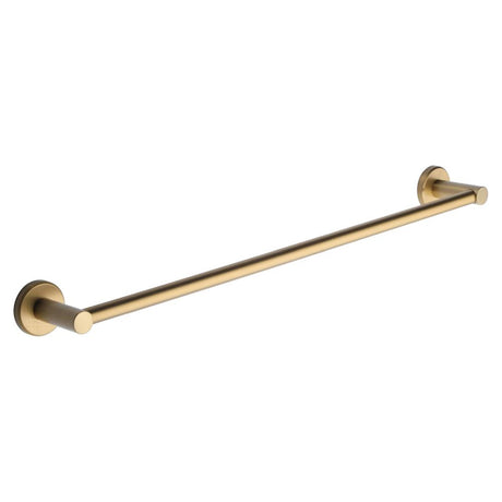 This is an image of a M.Marcus - Single towel rail 60cm Satin Brass Finish, oxf-towel-60-sb that is available to order from T.H Wiggans Ironmongery in Kendal.
