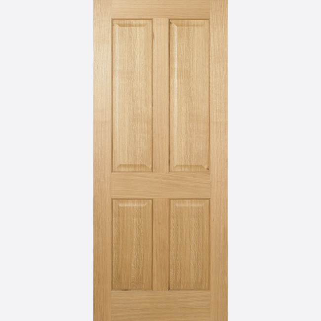 This is an image showing the LPD - Regency 4P Pre-Finished Oak Doors Available to order from T.H. Wiggans Ironmongery in Kendal