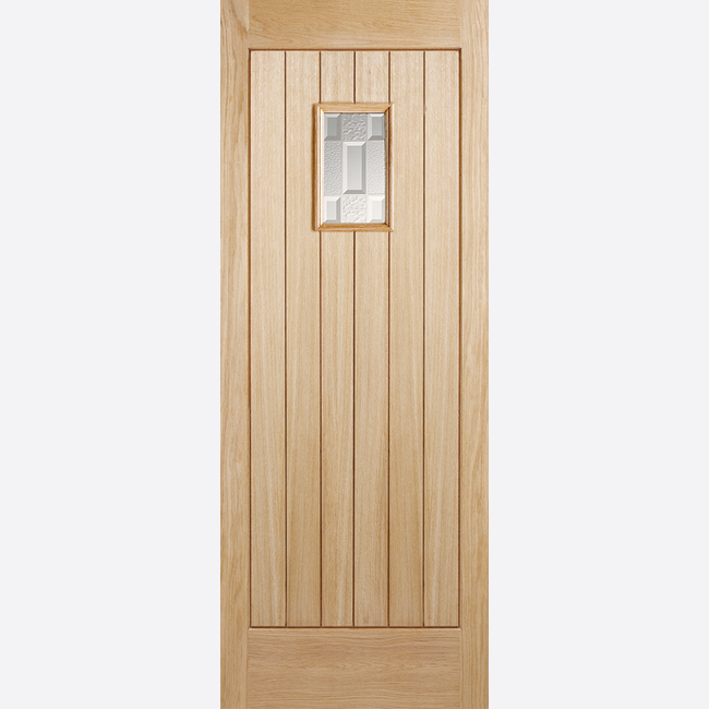 This is an image showing the LPD - Suffolk Unfinished Oak Doors Available to order from T.H. Wiggans Ironmongery in Kendal