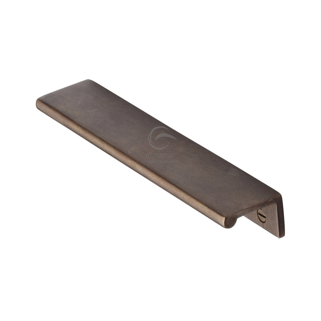 This is an image of a M.Marcus - Bronze Rustic Edge Cabinet Pull 152mm, rbl3384-152 that is available to order from T.H Wiggans Ironmongery in Kendal.