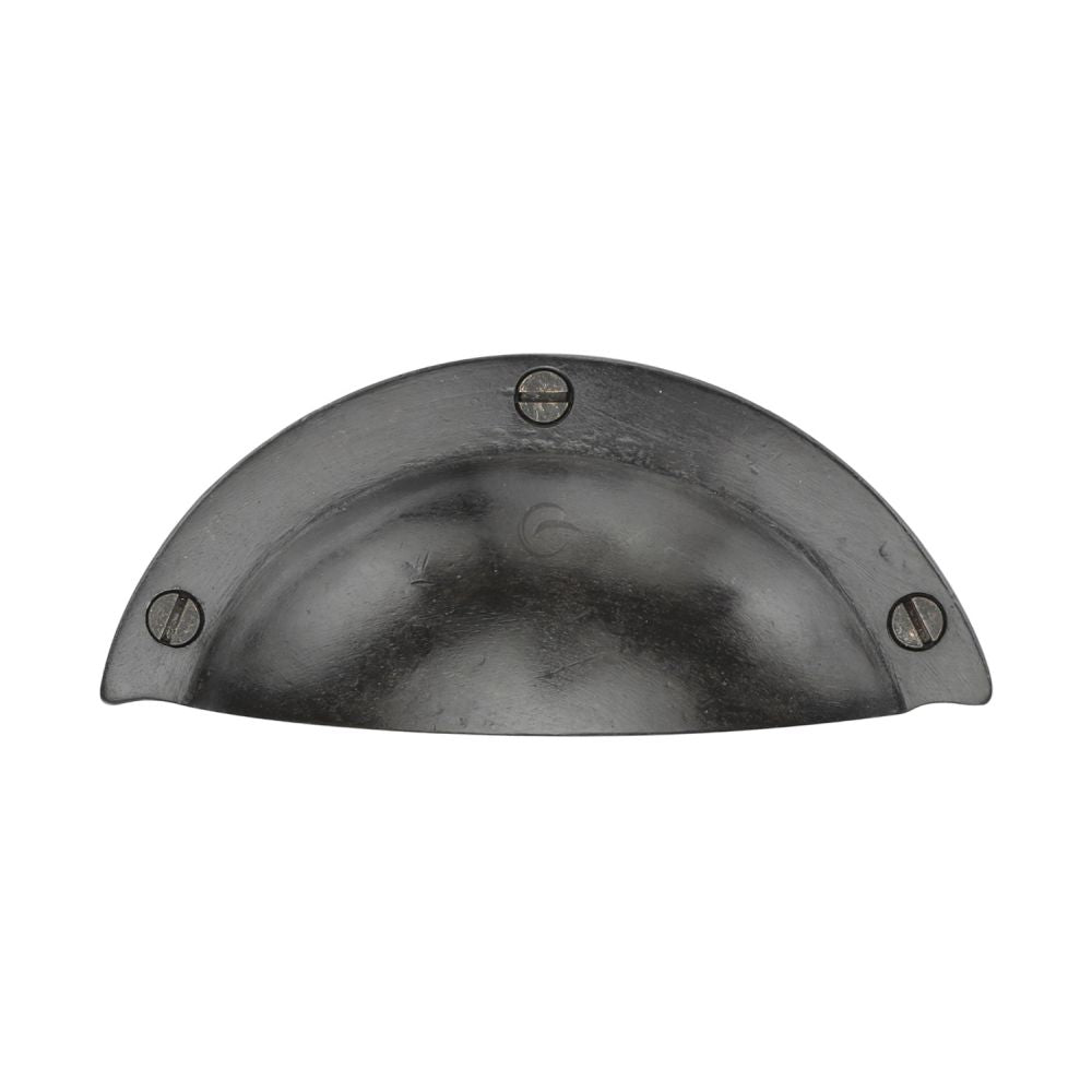 This is an image of a M.Marcus - Rustic Dark Bronze Traditional Cabinet Drawer Pull, rdb1700 that is available to order from T.H Wiggans Ironmongery in Kendal.