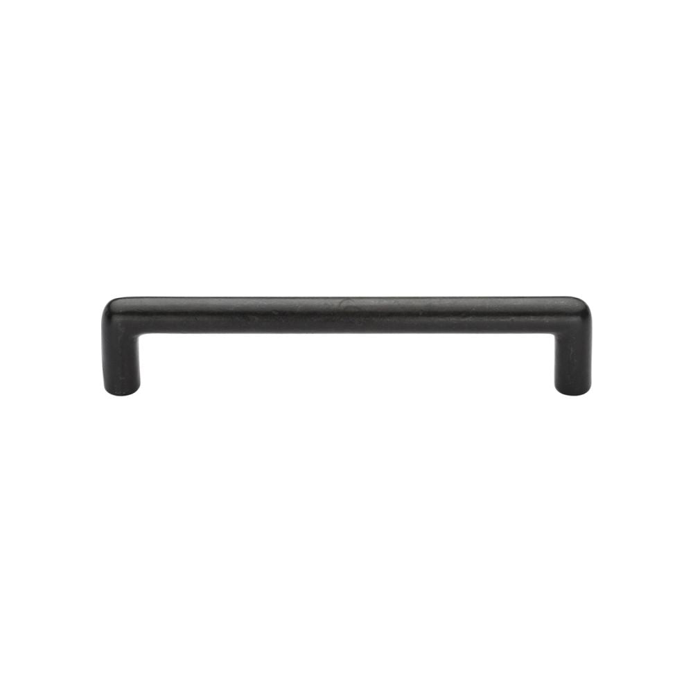 This is an image of a M.Marcus - Rustic Dark Bronze Cabinet Pull D Shaped 96mm, rdb331-96 that is available to order from T.H Wiggans Ironmongery in Kendal.
