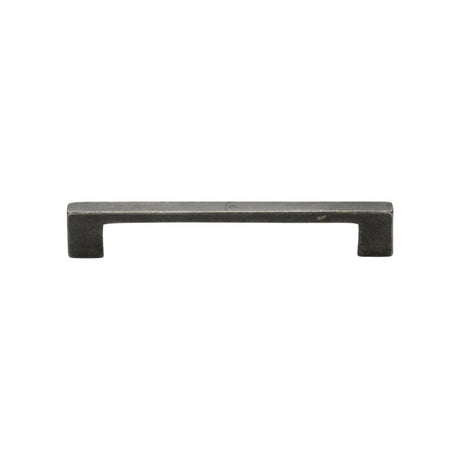 This is an image of a M.Marcus - Rustic Pewter Cabinet Pull Metro Design 96mm CTC, rpw337-96 that is available to order from T.H Wiggans Ironmongery in Kendal.