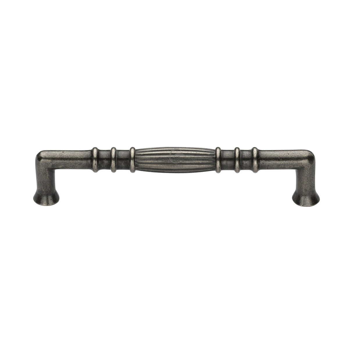 This is an image of a M.Marcus - Rustic Pewter Cabinet Pull Tuscany Design 160mm CTC Pewter Finish, rpw340-160 that is available to order from T.H Wiggans Ironmongery in Kendal.