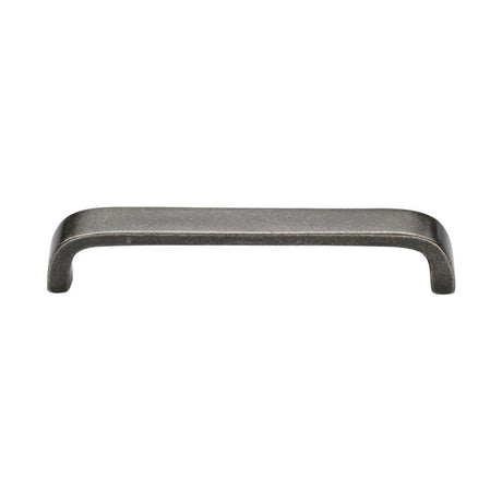 This is an image of a M.Marcus - Rustic Dark Rustic Pewter Cabinet Pull D Shaped 160mm CTC, rpw341-160 that is available to order from T.H Wiggans Ironmongery in Kendal.