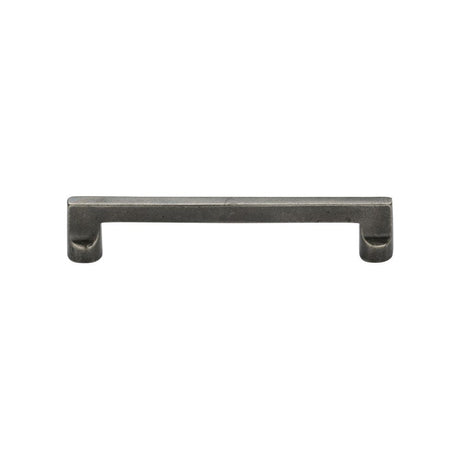 This is an image of a M.Marcus - Rustic Pewter Cabinet Pull Apollo Design 96mm CTC, rpw345-96 that is available to order from T.H Wiggans Ironmongery in Kendal.
