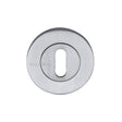 This is an image of a Heritage Brass - Key Escutcheon Satin Chrome finish, rs2000-sc that is available to order from T.H Wiggans Ironmongery in Kendal.