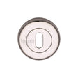 This is an image of a Sorrento - Keyhole Escutcheon Polished Chrome Finish, sc-0191-pc that is available to order from T.H Wiggans Ironmongery in Kendal.