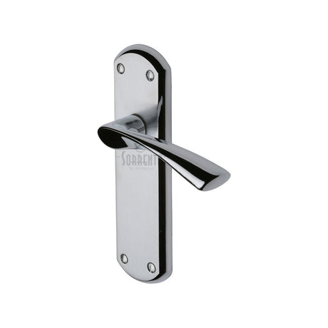 This is an image of a Sorrento - Door Handle Lever Latch Atlanta Design Apollo Finish, sc-7610-ap that is available to order from T.H Wiggans Ironmongery in Kendal.
