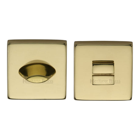 This is an image of a Heritage Brass - Square Thumbturn & Emergency Release Polished Brass Finish, sq4043-pb that is available to order from T.H Wiggans Ironmongery in Kendal.