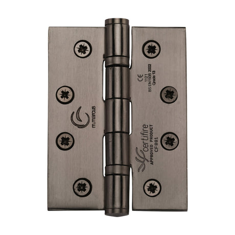 This is an image of a Stainless Steel Line Hinge Stainless Steel 4 x 3 x 3 Matt Bronze finish, ss-4x3-mb that is available to order from T.H Wiggans Ironmongery in Kendal.