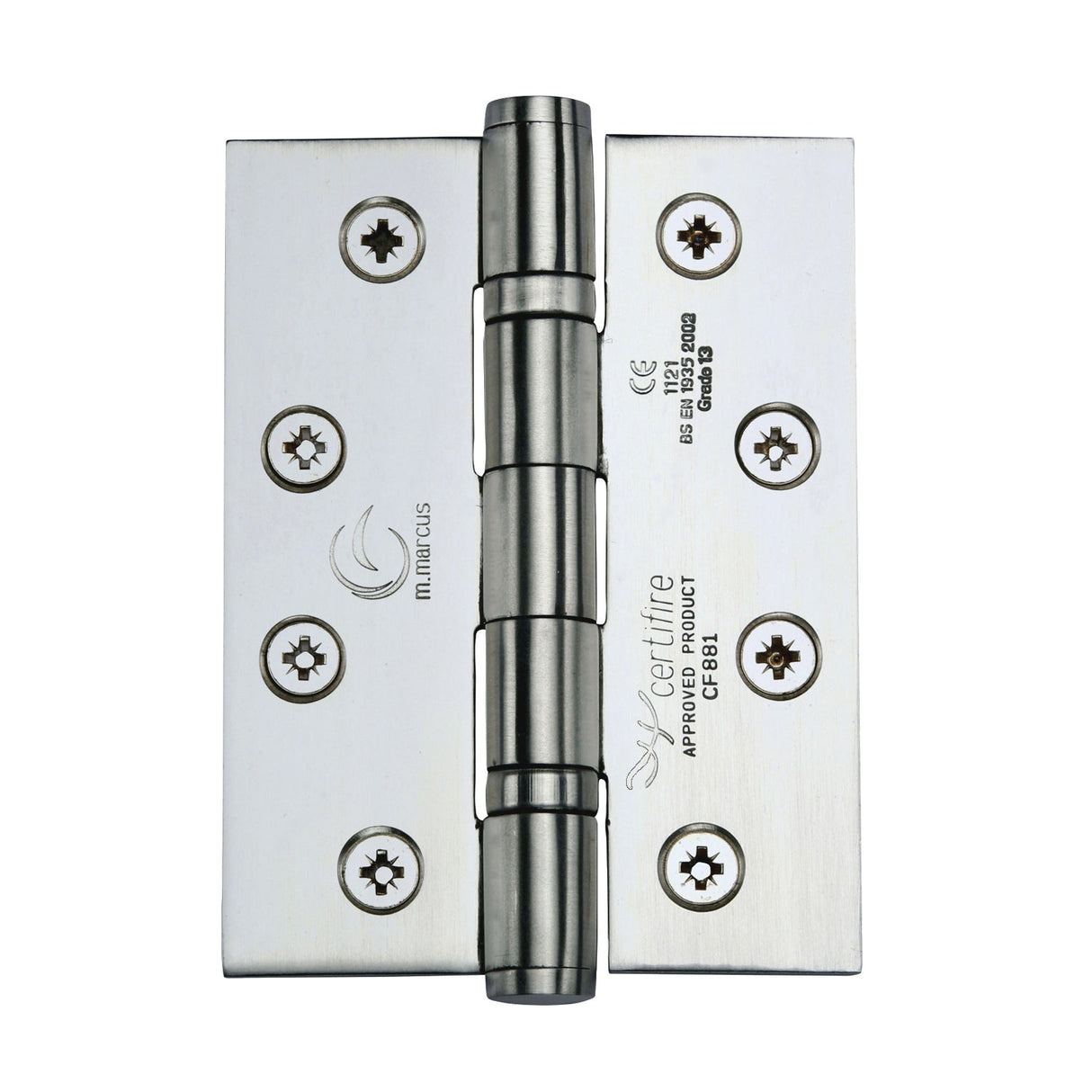 This is an image of a Stainless Steel Line Hinge Stainless Steel 4 x 3 x 3 Polished finish, ss-4x3-p that is available to order from T.H Wiggans Ironmongery in Kendal.