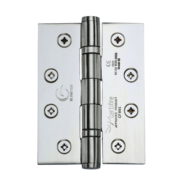 This is an image of a Stainless Steel Line Hinge Stainless Steel 4 x 3 x 3 Polished finish, ss-4x3-p that is available to order from T.H Wiggans Ironmongery in Kendal.