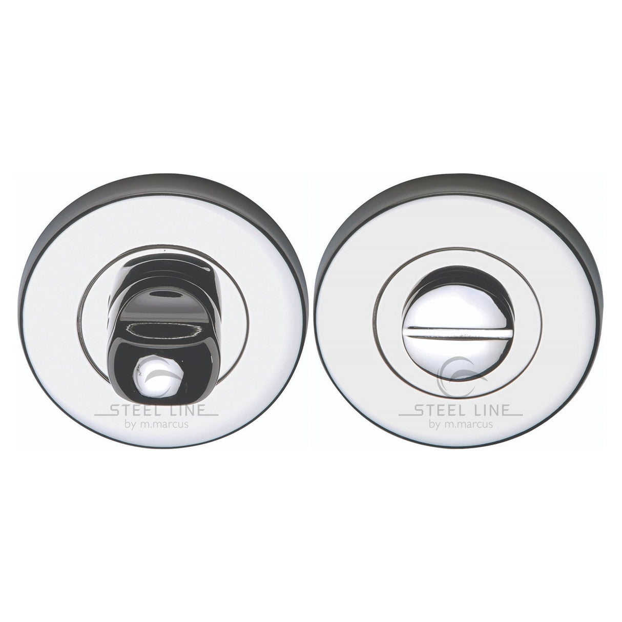 This is an image of a Steel Line Thumbturn & Emergency Release for Bathroom & Bedroom Doors Polished Stainless Steel finish, ss-895-p that is available to order from T.H Wiggans Ironmongery in Kendal.